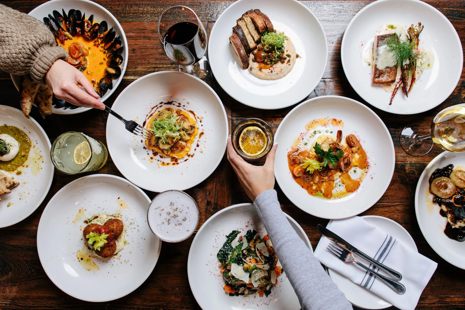 Bountiful spread of delicious dishes